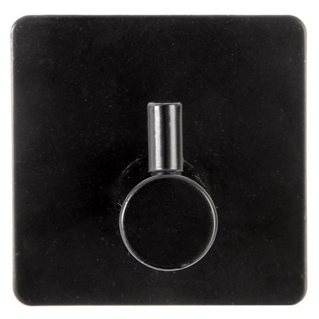 Konks isekleepuv riidepuu must RADKA 4,5x4,5 cm 2 tk.