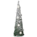 Helendava koonusega jõulupuu, roheline, 30 LED-i, 60 cm