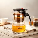 Klaaskann koos äravooluga teetõmmisega, 600 ml