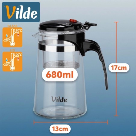 Klaaskann koos tühjendustee infusiooniga, 680 ml