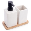 Valge dolomiidist vannitoakomplekt, 3 tk.