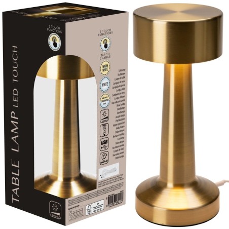 Kuldne laualamp 21 LED 21 cm