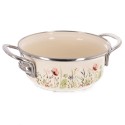 Kreemjas emailitud pott MAKI 16 cm, 950 ml