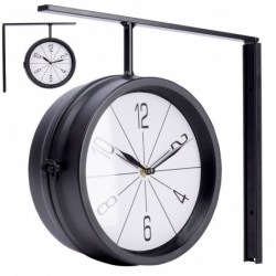 Metallist seinakell must kahepoolne 30,5x9,5x28 cm