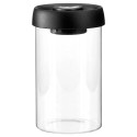 Vaakumkonteiner lahtiste toodete jaoks, klaas, kaanega, 800 ml
