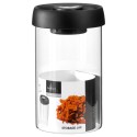 Vaakumkonteiner lahtiste toodete jaoks, klaas, kaanega, 800 ml