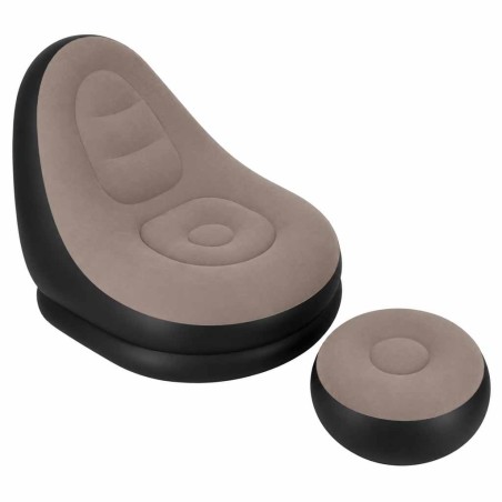 Täispuhutav lamamistool jalatoega, diivan, puhv, pump, 2-in-1 komplekt