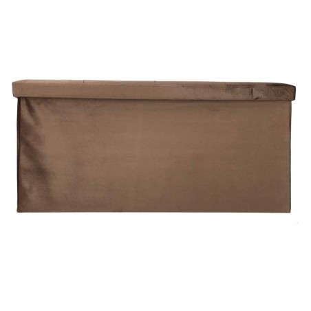 Panipaigaga tumba avatav, kokkupandav, veluur, 76x38x38cm, pruun