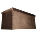Panipaigaga tumba avatav, kokkupandav, veluur, 76x38x38cm, pruun