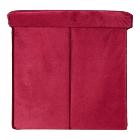 Panipaigaga tumba istumiseks, avatav, kokkupandav, veluur, 76x38x38cm, Burgundia