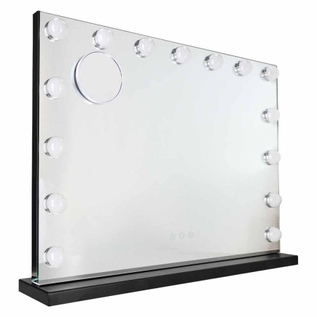 LED meigipeegel 15 kosmeetilise pirniga, x10 suum, heleduse reguleerimine