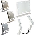 LED meigipeegel 10 lambipirniga, valgustusega kosmeetika, 3 värvitüüpi