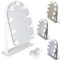 LED meigipeegel 9 valgustatud kosmeetikapirniga