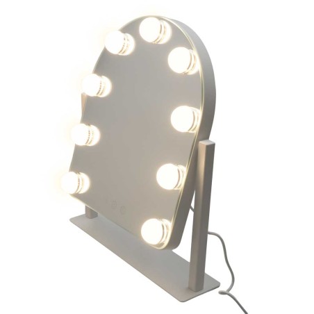 LED meigipeegel 9 valgustatud kosmeetikapirniga