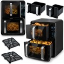 Kahekambriline vertikaalne rasvavaba fritüür 12 liitrit Õhkfritüür Berdseni fritüür 2800W BD-664