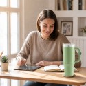 Kõrrega vaakumtermostops 1180 ml Berdseni roheline