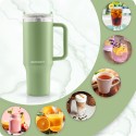 Kõrrega vaakumtermostops 1180 ml Berdseni roheline