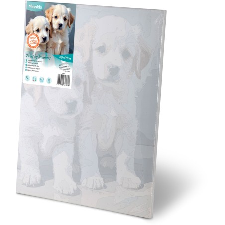 Maalimine numbrite järgi 40x50 cm Kutsikad