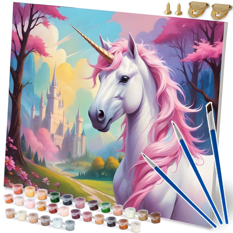 Maal numbrite järgi 40x50 cm Unicorn