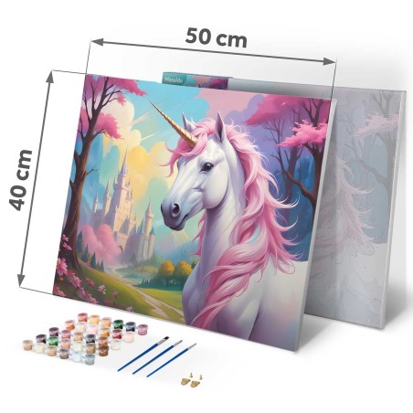 Maal numbrite järgi 40x50 cm Unicorn