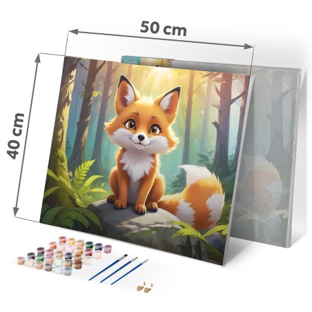 Maal numbrite järgi 40x50 cm Rebane