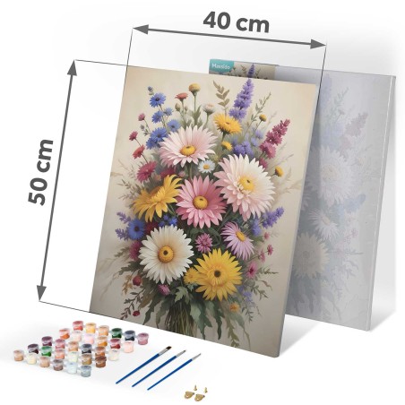 Maal numbrite järgi 40x50 cm Flowers