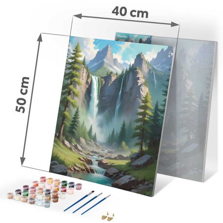 Maal numbrite järgi 40x50 cm mägimaastik