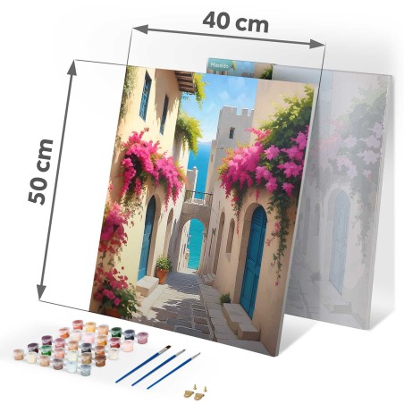 Maal numbrite järgi 40x50 cm linnamaastik