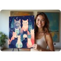 Maalimine numbrite järgi 40x50 cm Cats