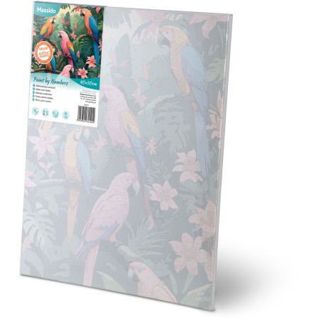Maal numbrite järgi 40x50 cm Parrots