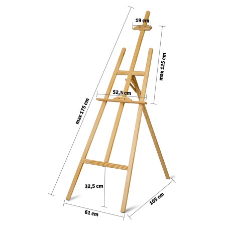 Massido MS-989 maali molbert 175cm