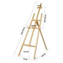 Massido MS-989 maali molbert 175cm