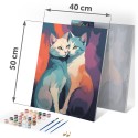 Maalimine numbrite järgi 40x50 cm Cats
