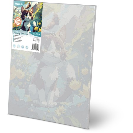 Maal numbrite järgi 40x50 cm Massido Kotek