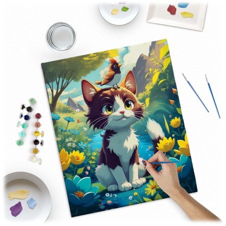 Maal numbrite järgi 40x50 cm Massido Kotek