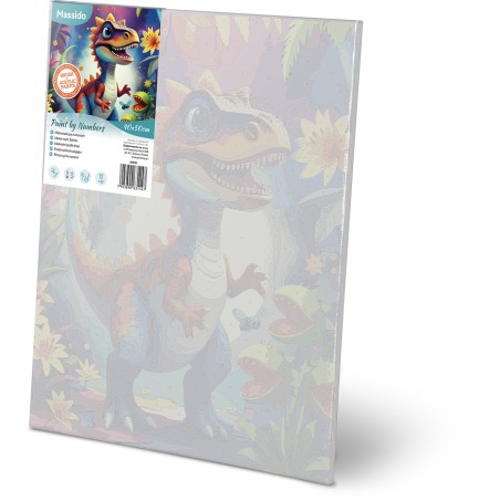 Maal numbrite järgi 40x50 cm Dino