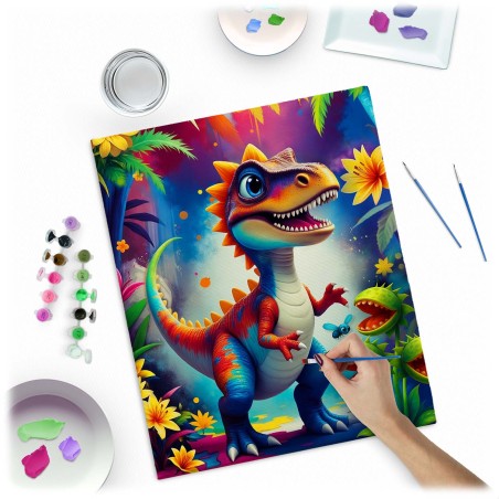Maal numbrite järgi 40x50 cm Dino
