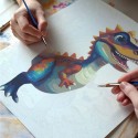 Maal numbrite järgi 40x50 cm Dino