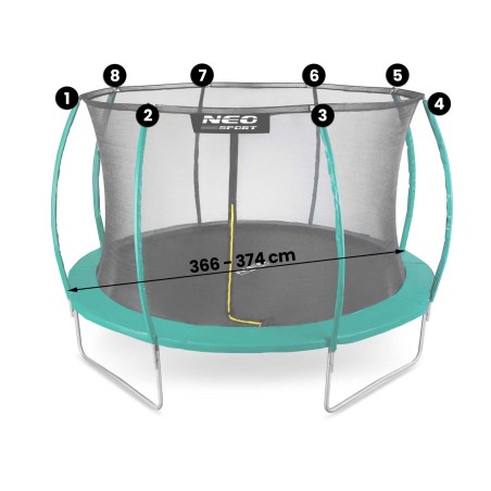 Sisevõrk 427-435 cm pikkustele Neo-Sport batuutidele