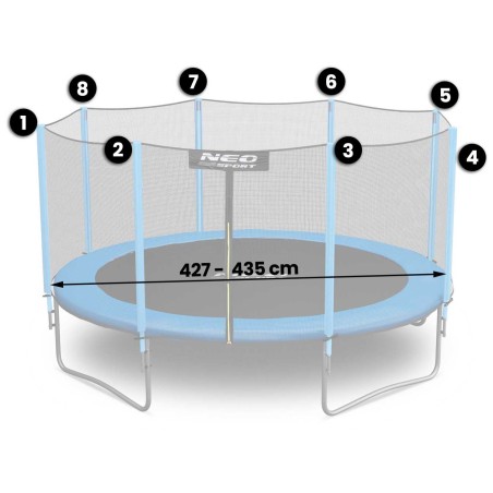 Välis batuudivõrk 435cm  Neo-Sport