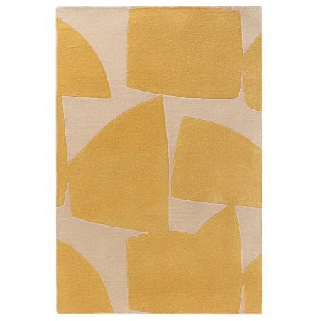Taaskasutatud materjalist vaip Smilla Yellow 120x170 cm