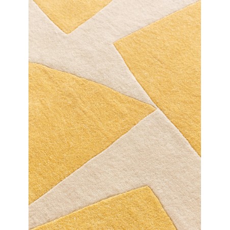 Taaskasutatud materjalist vaip Smilla Yellow 160x230 cm