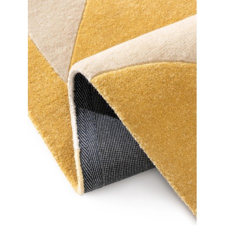 Taaskasutatud materjalist vaip Smilla Yellow 200x300 cm