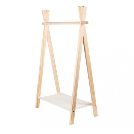 Laste riidestange puit/kangas 80,5x30x100 cm | FreshDesign.ee