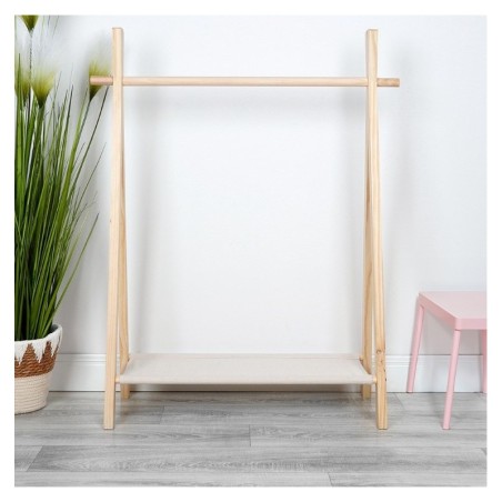 Laste riidestange puit/kangas 80,5x30x100 cm | FreshDesign.ee
