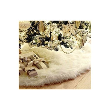 Jõulupuu all olev vaip 90 cm, valge