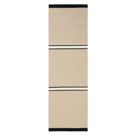 Wool Runner Livio Beež/Must 80x250 cm