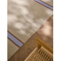 Wool Runner Livio Beige/Blue 80x250 cm