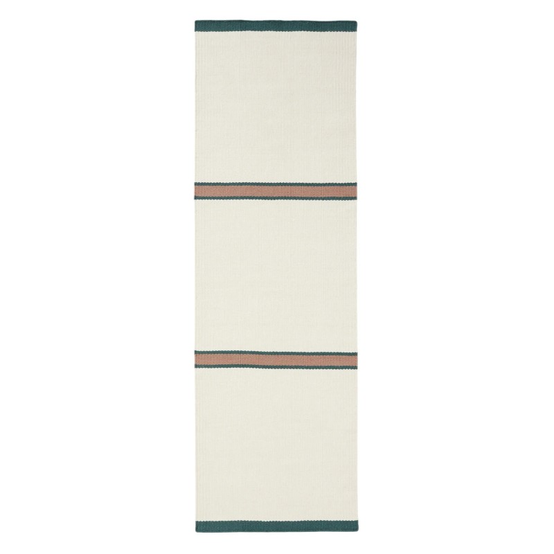 Wool Runner Livio Ivory/Green 70x200 cm