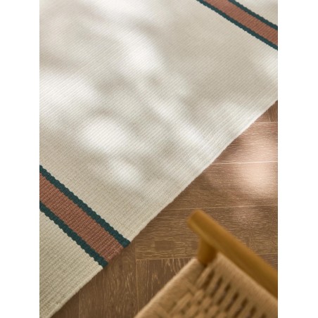 Wool Runner Livio Ivory/Green 80x250 cm